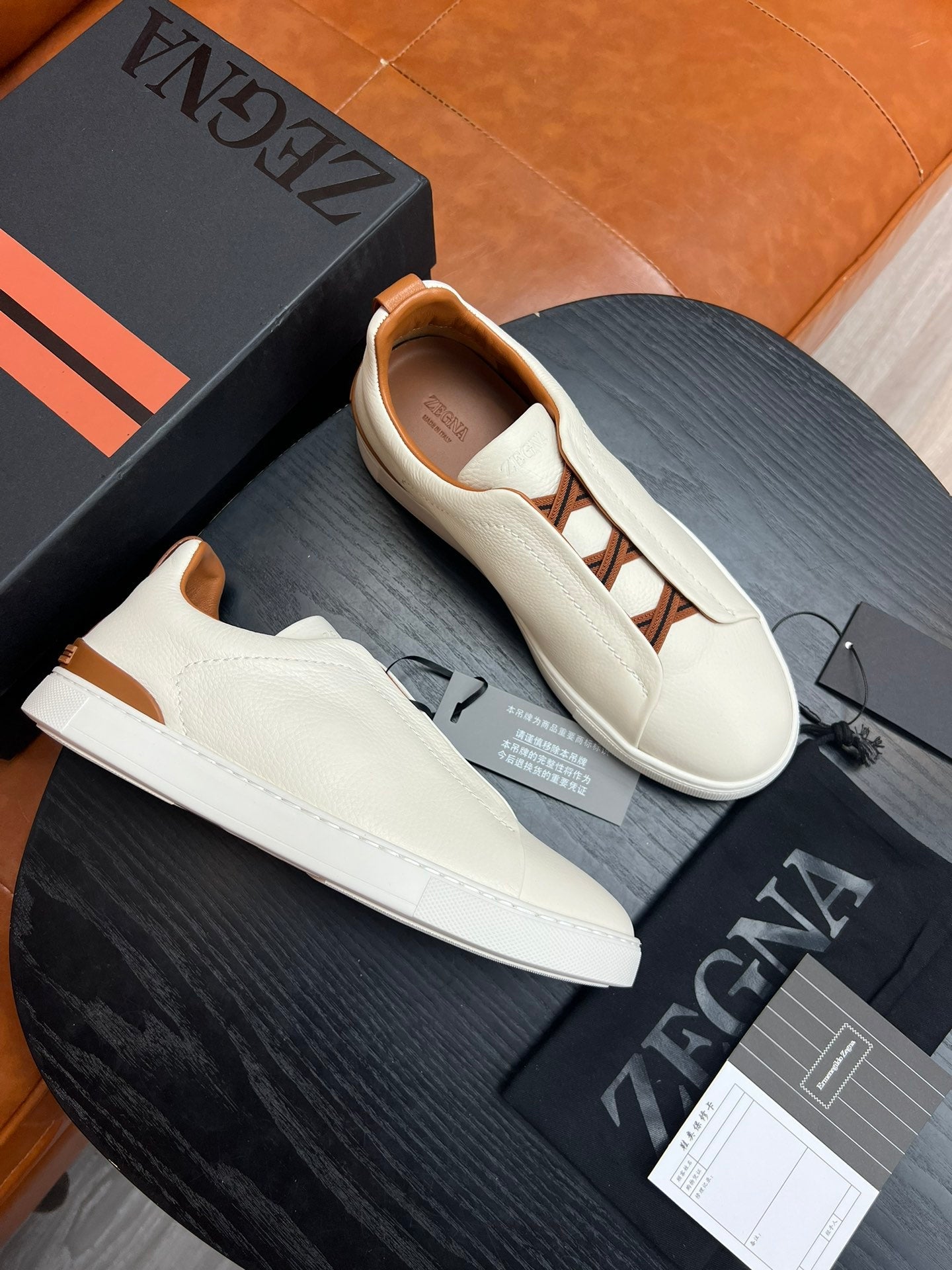 ZEGNA Triple Stitch Sneakers