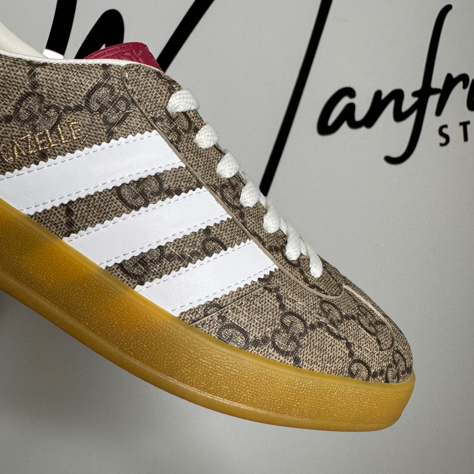 Adidas x Gucci Gazelle Green GG Supreme Canvas