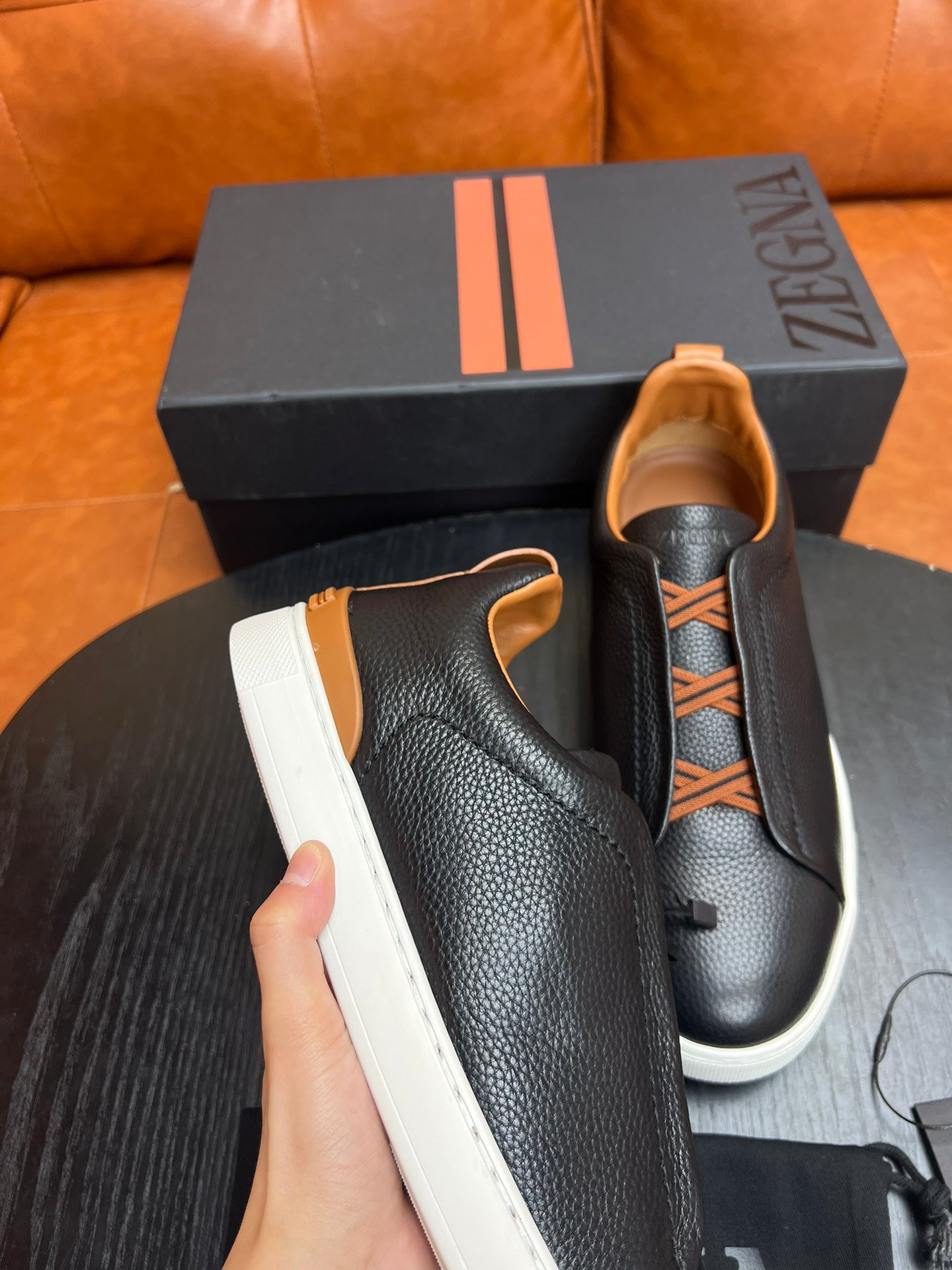 ZEGNA Triple Stitch Sneakers