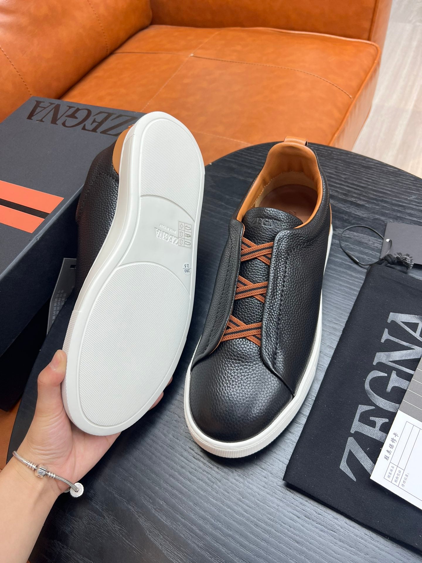 ZEGNA Triple Stitch Sneakers