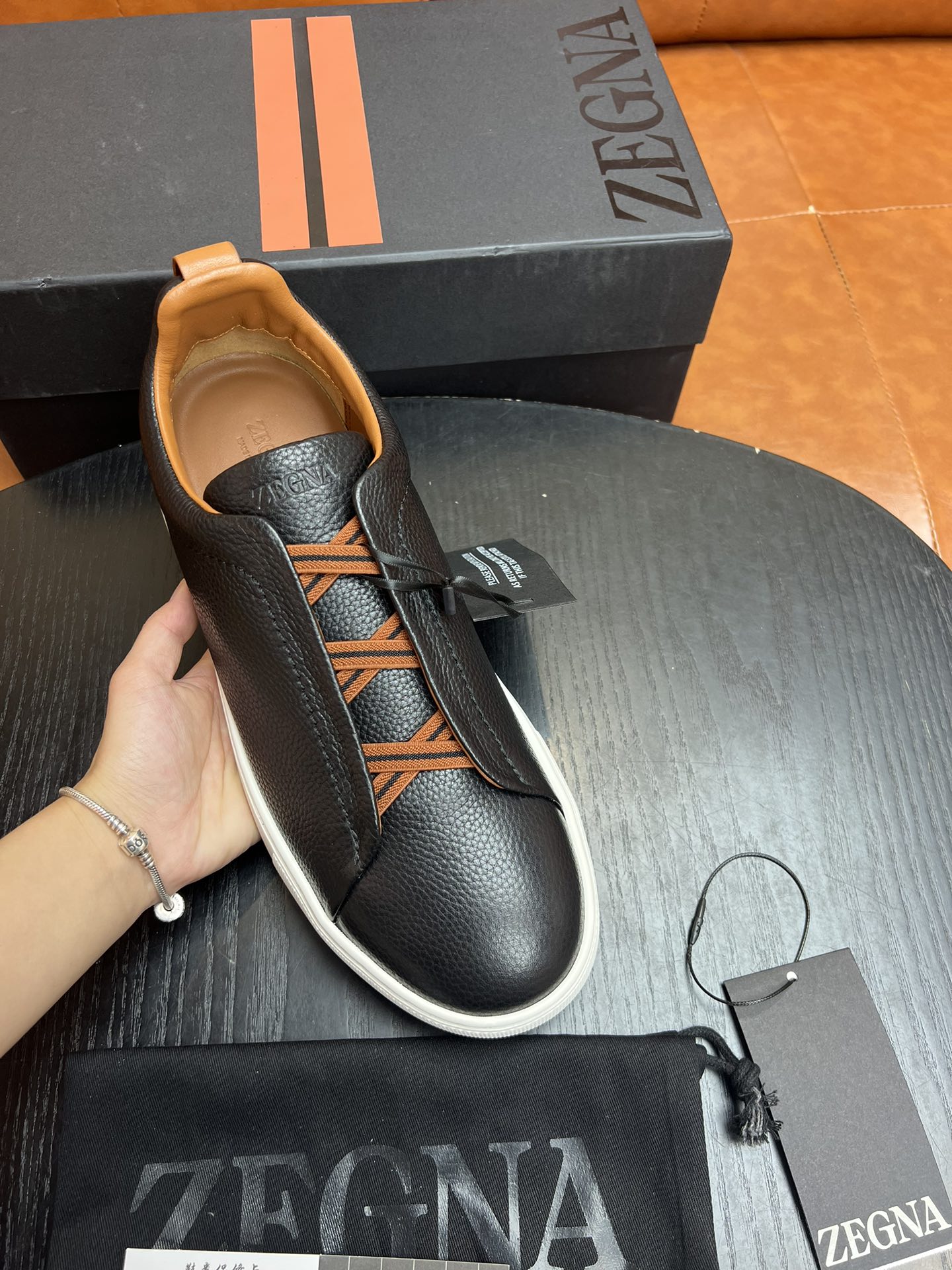 ZEGNA Triple Stitch Sneakers