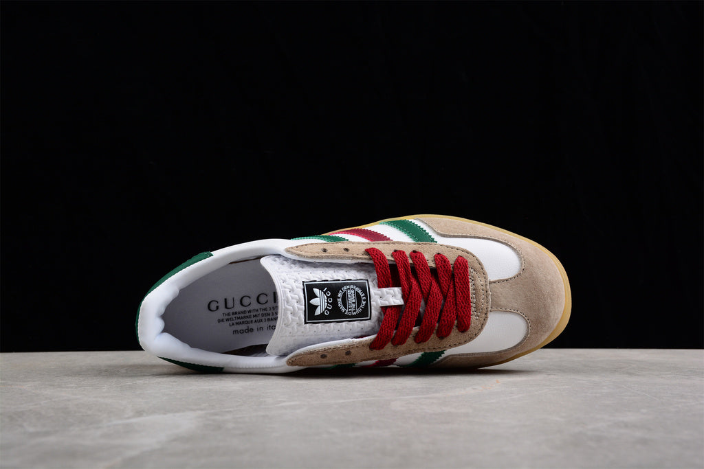 Adidas x Gucci Gazelle White Green Red