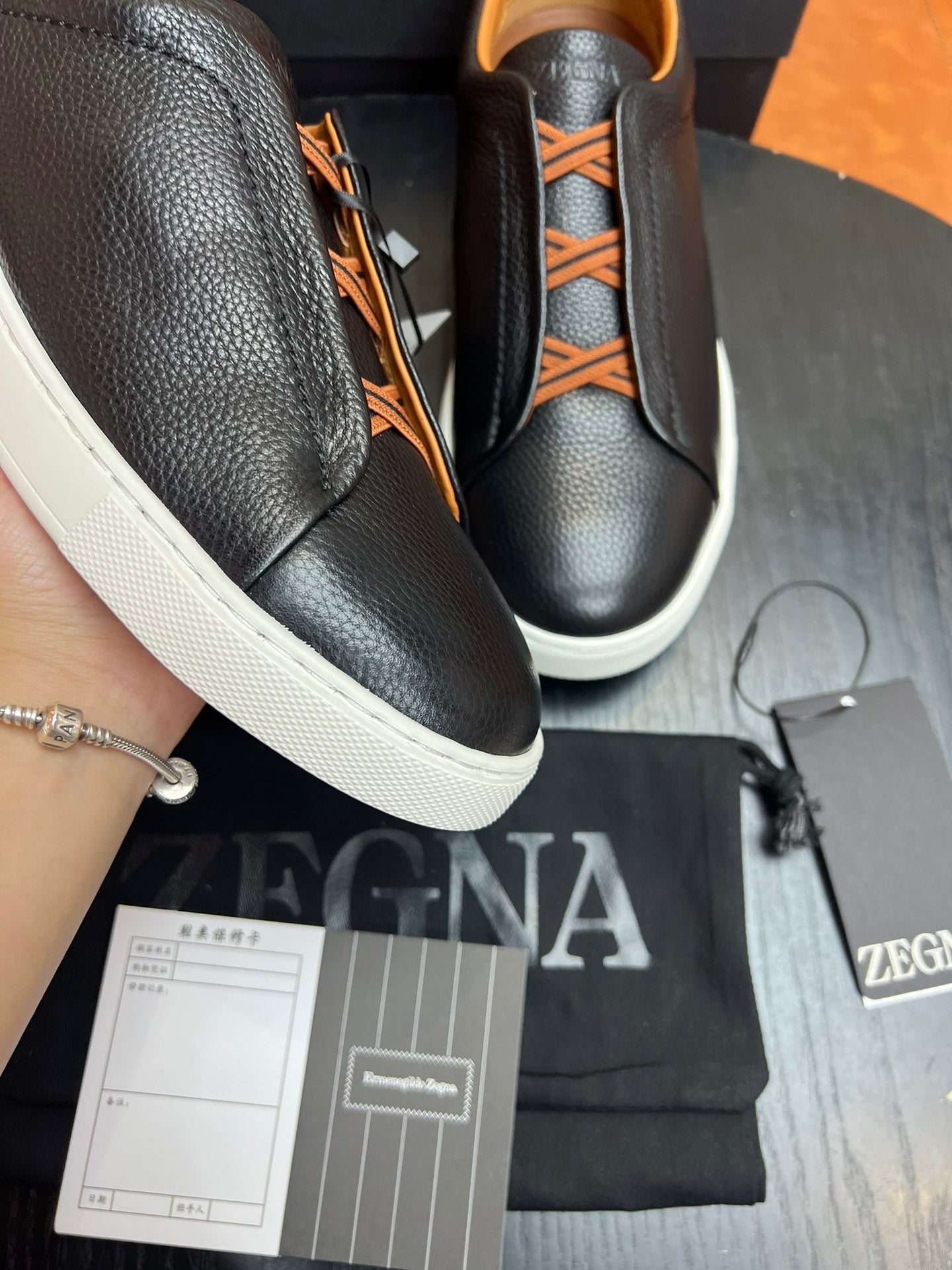ZEGNA Triple Stitch Sneakers