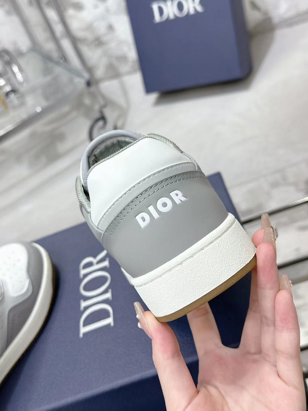 Christian Dior B27 Low-top White Leather