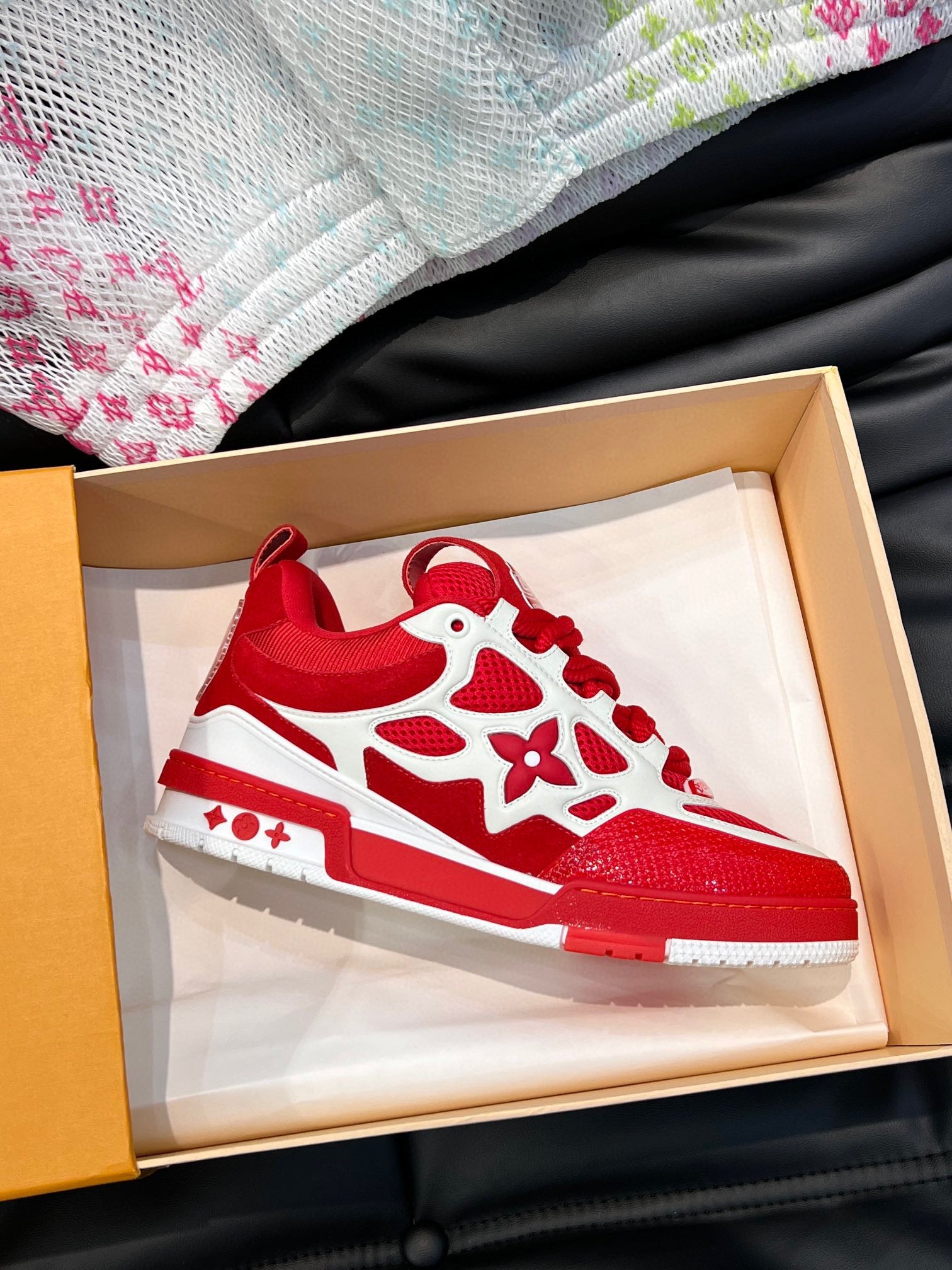 Louis Vuitton Skate Red Sneakers