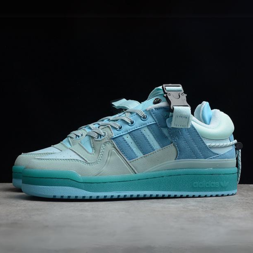 Adidas Bad Bunny Forum Low Shoes Tan Blue/Tan Blue/Sky Blue GW0268