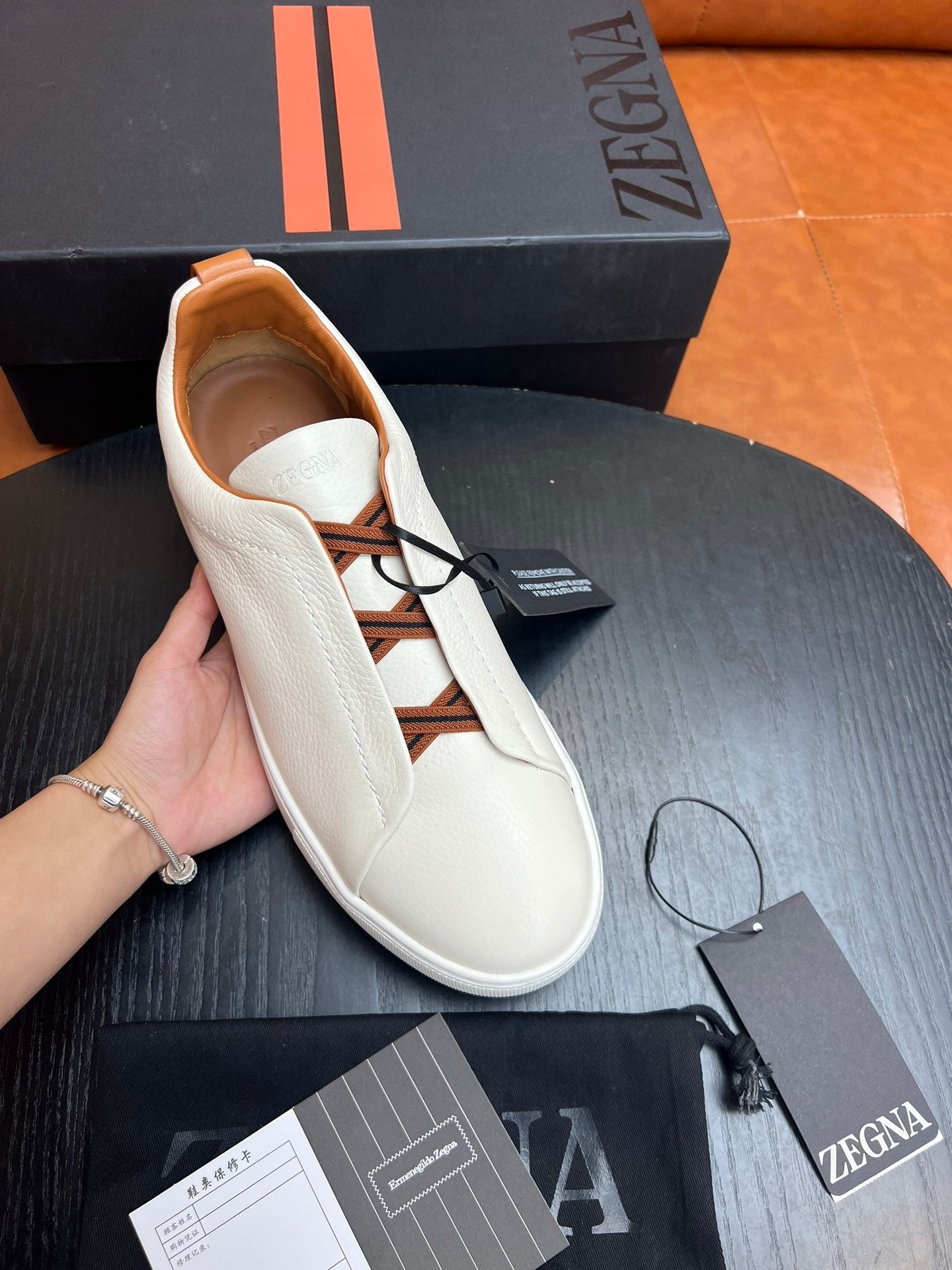 ZEGNA Triple Stitch Sneakers