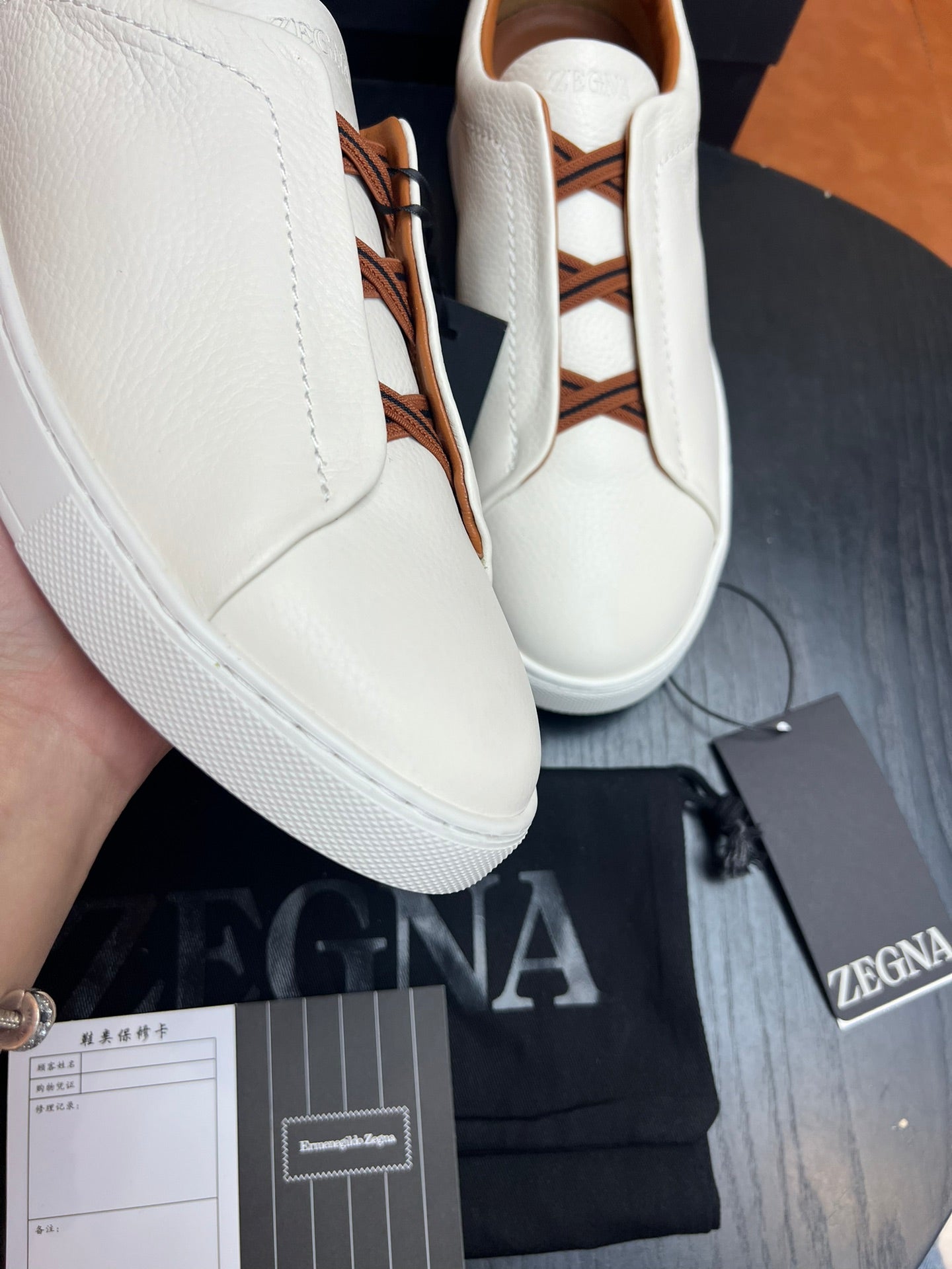 ZEGNA Triple Stitch Sneakers