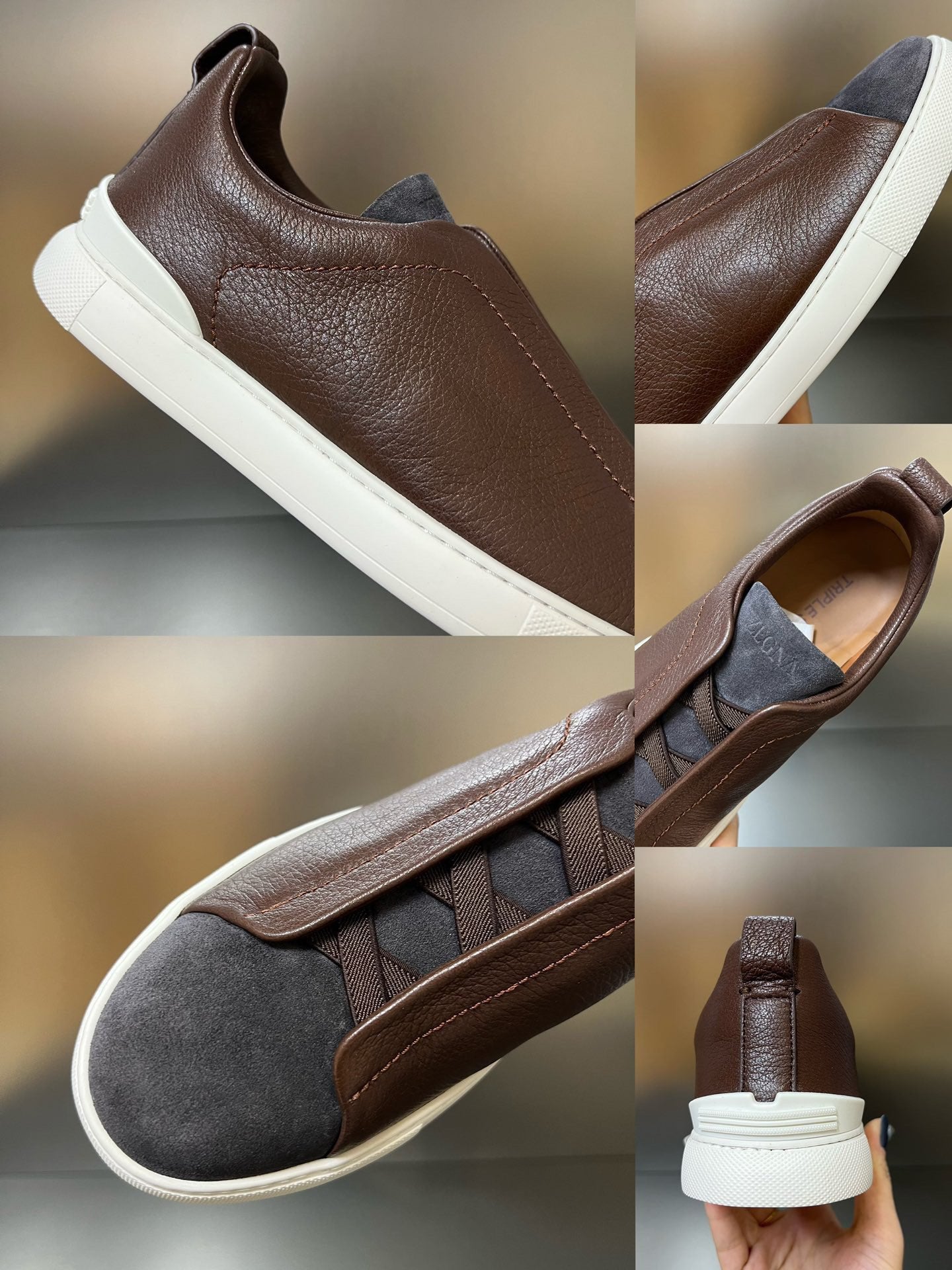ZEGNA Triple Stitch Sneakers