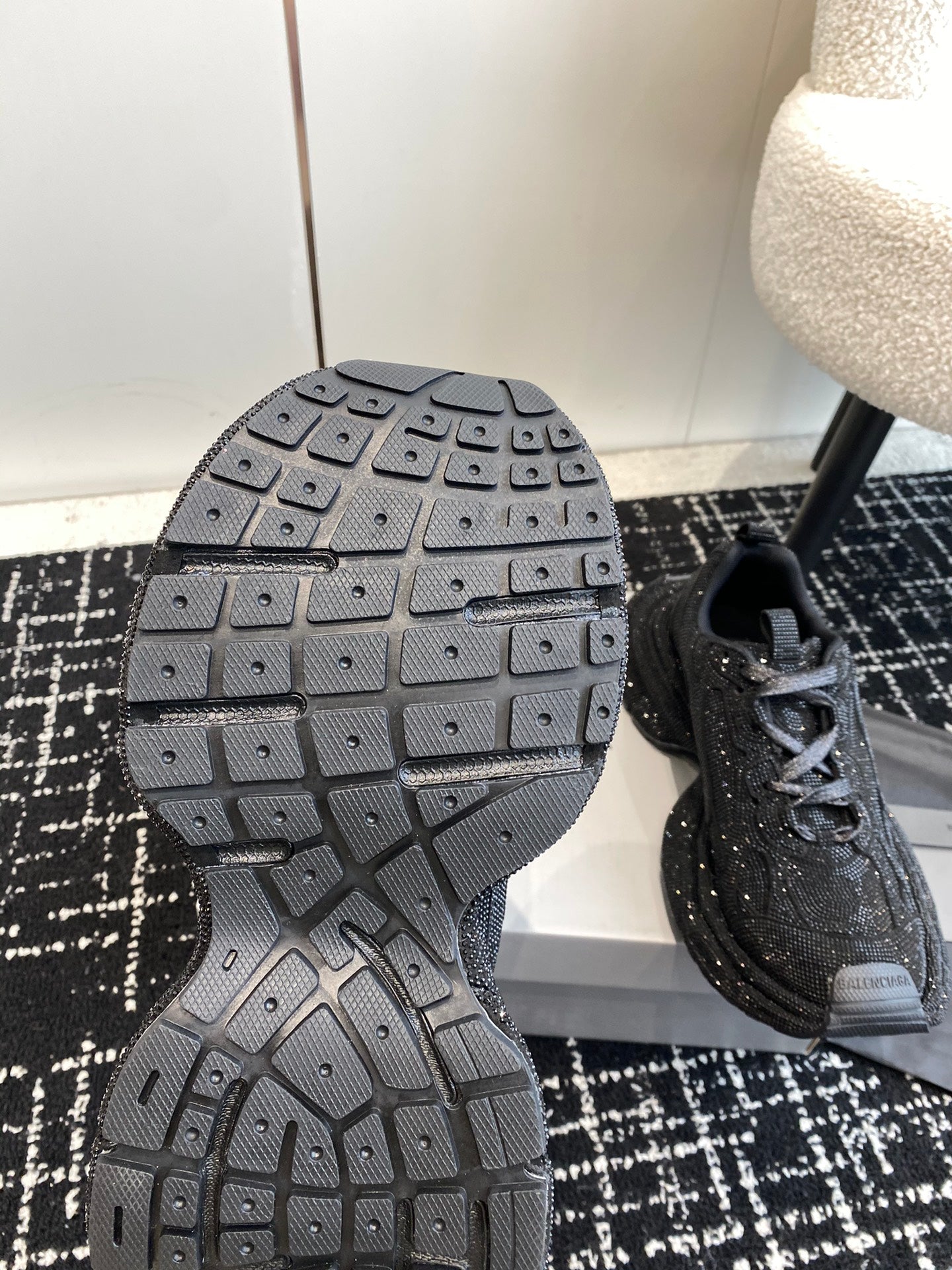 BALENCIAGA TRIPLE S Strass Black