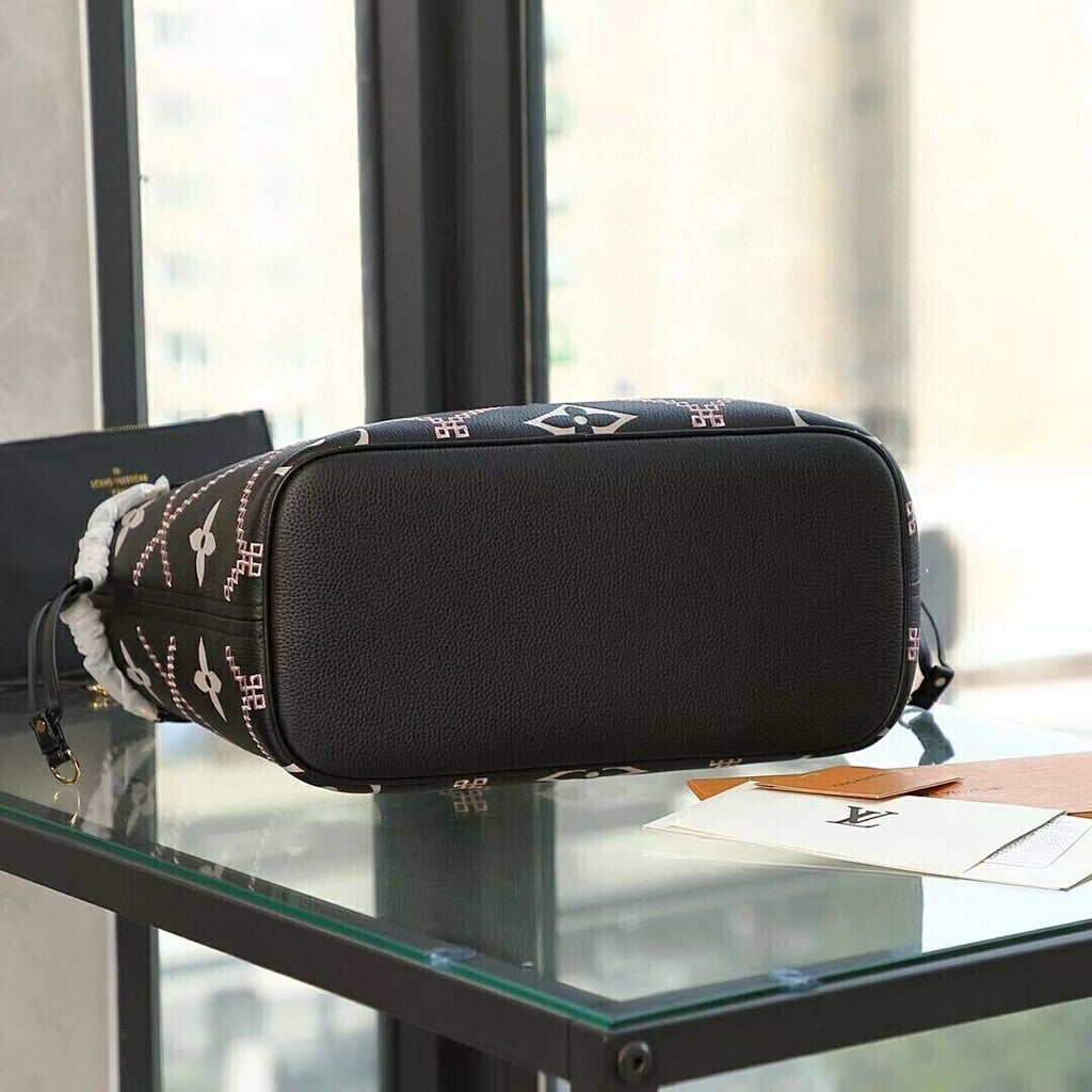 Louis Vuitton Neverfull MM Monogram Empriente Black LV