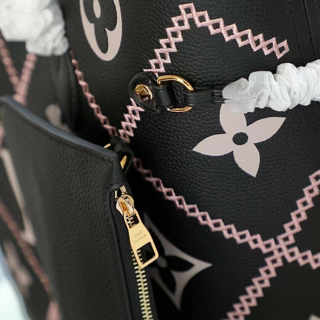 Louis Vuitton Neverfull MM Monogram Empriente Black LV