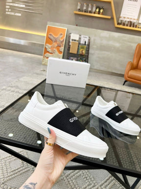 Givenchy City Sport Sneaker White Black Logo Strap
