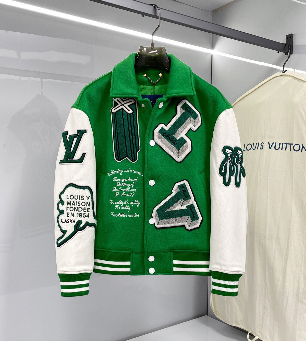 Jacket Varsity Louis Vuitton Green