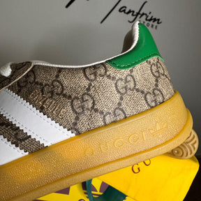 Adidas x Gucci Gazelle Green GG Supreme Canvas