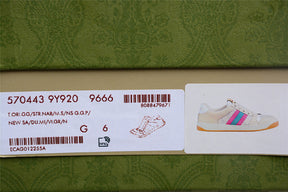 Gucci Screener Cream Leather