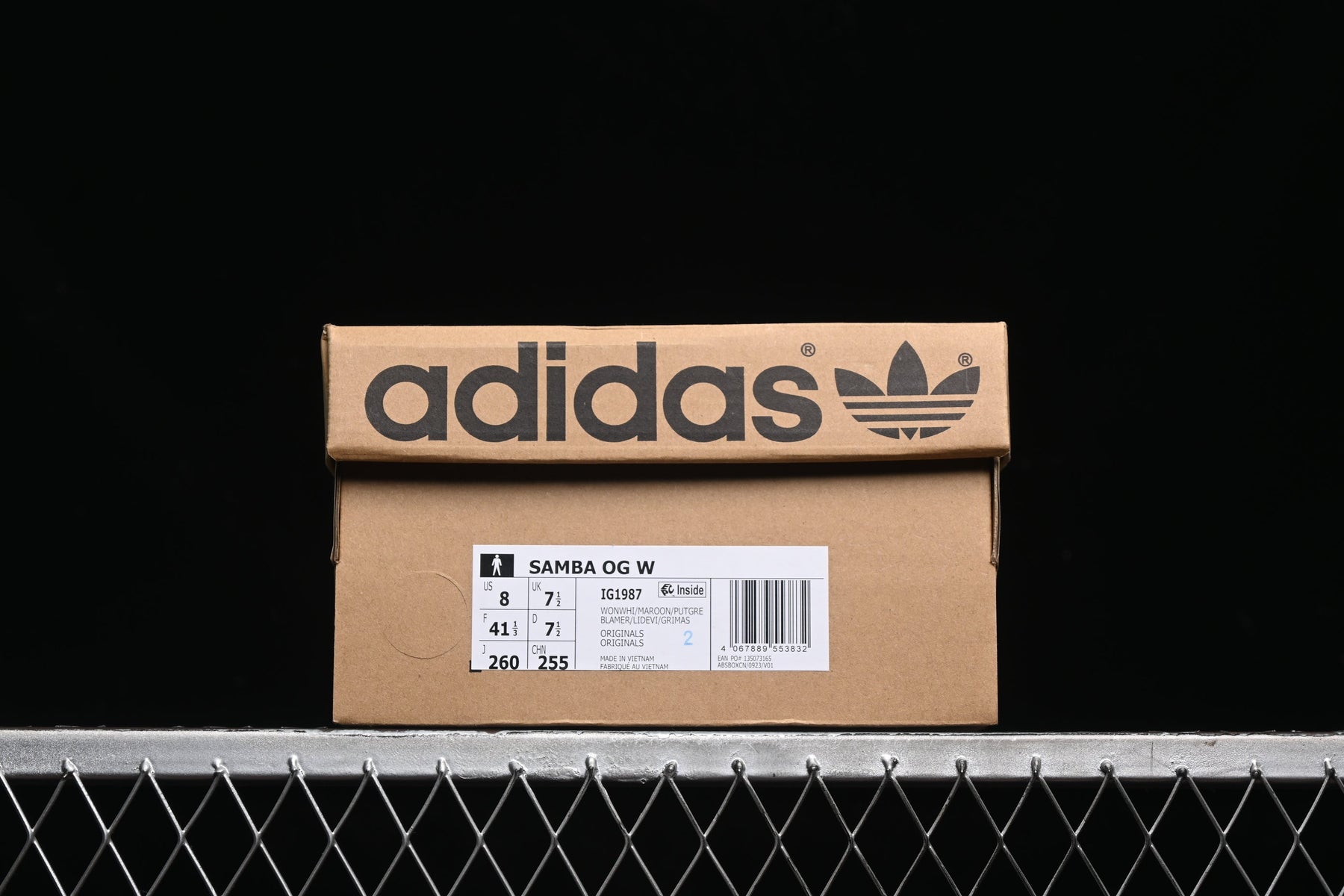 Adidas Samba OG  Wonder White Maroon