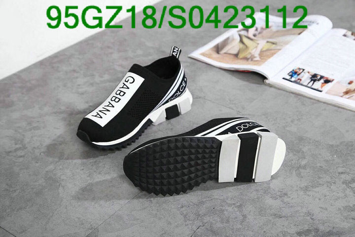 Dolce &amp; Gabbana Sorrento Logo Slip On Black Grey White