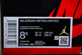 Air Jordan 1 Low Voodoo Flax and Oil Green DZ7292-200