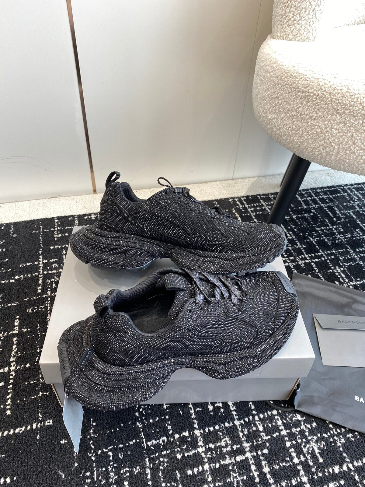 BALENCIAGA TRIPLE S  Strass Black