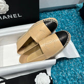 Espadrilles Chanel Lambskin Beige &amp; Black