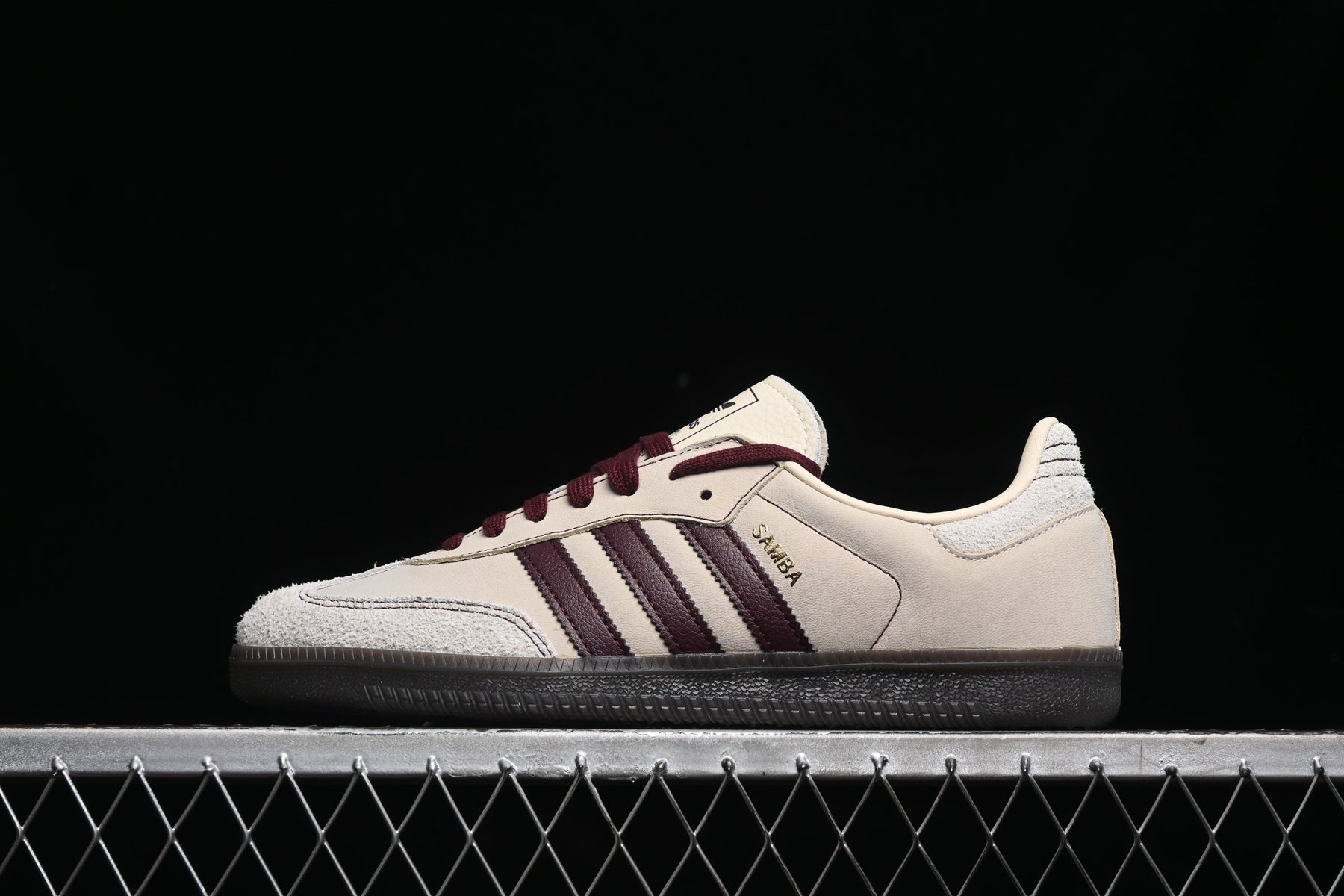 Adidas Samba OG  Wonder White Maroon