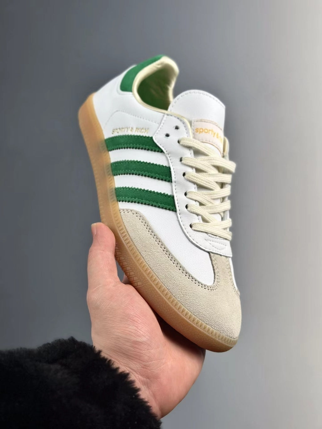 Adidas Samba OG Sporty &amp; Rich White Green HQ6075