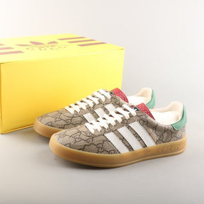 Adidas x Gucci Gazelle Green GG Supreme Canvas