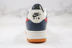 NIKE AIR FORCE BEGE VERMELHO AZUL