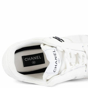 Chanel CC Logo White Sneakers
