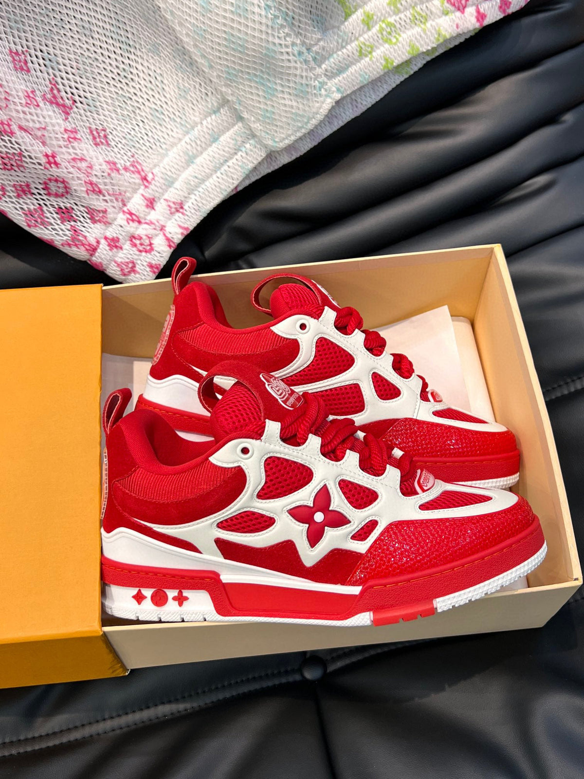 Louis Vuitton Skate Red Sneakers