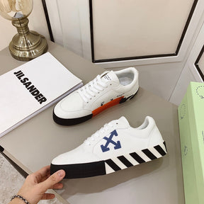 Off-White Vulcanized White Low Top Sneakers canvas
