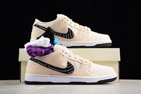 Nike SB Dunk Low x Albino &amp; Preto Pearl White Cadarços Personalizado