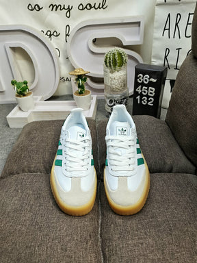 Adidas Sambae White Collegiate Green Gum